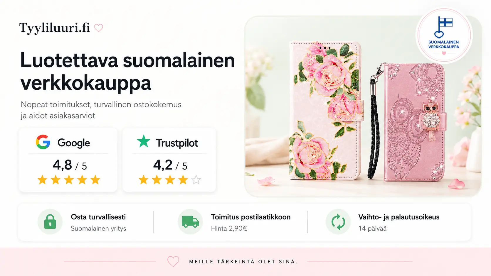 Tyyliluuri hyvät arvostelut kertovat asiakastyytyväisyydetsä